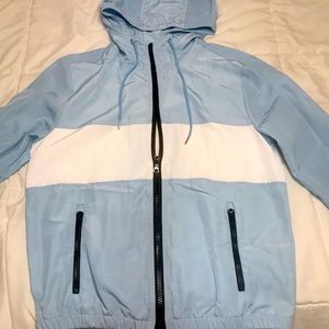 Baby blue Windbreaker Zip Up